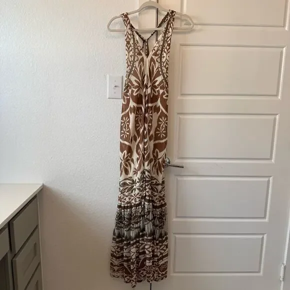 Vineet Bahl Printed Halter Dress